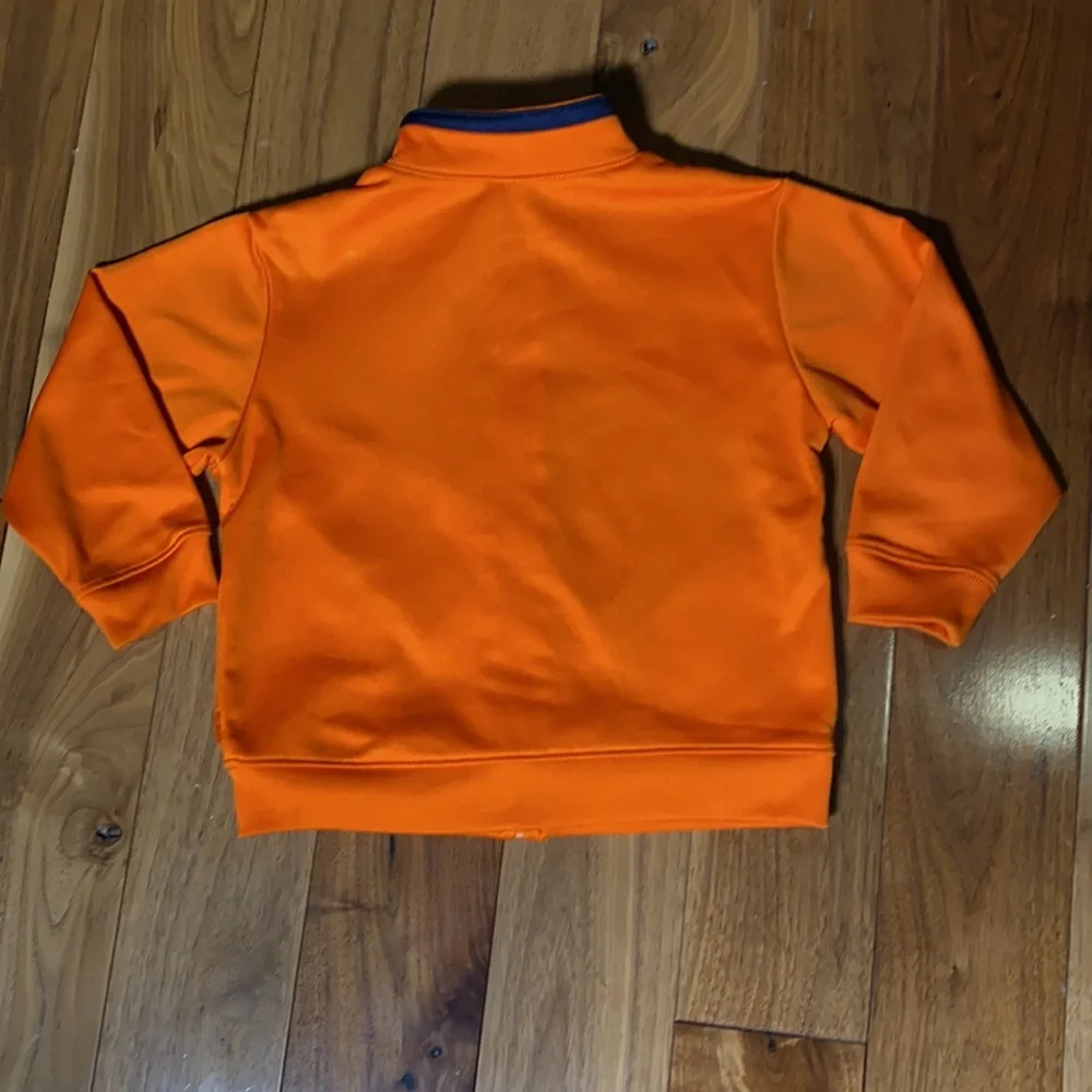 Old Navy Kids Orange and Blue Zip Up Athletic Jacket Y2K 90s size 3T